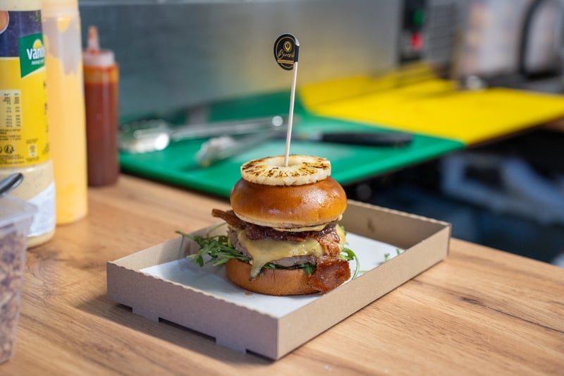 Pineapple ring burger